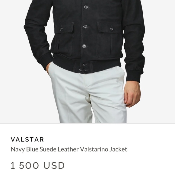 NWT $1,500 Baltzar Men’s Suede Jacket - Picture 9 of 10